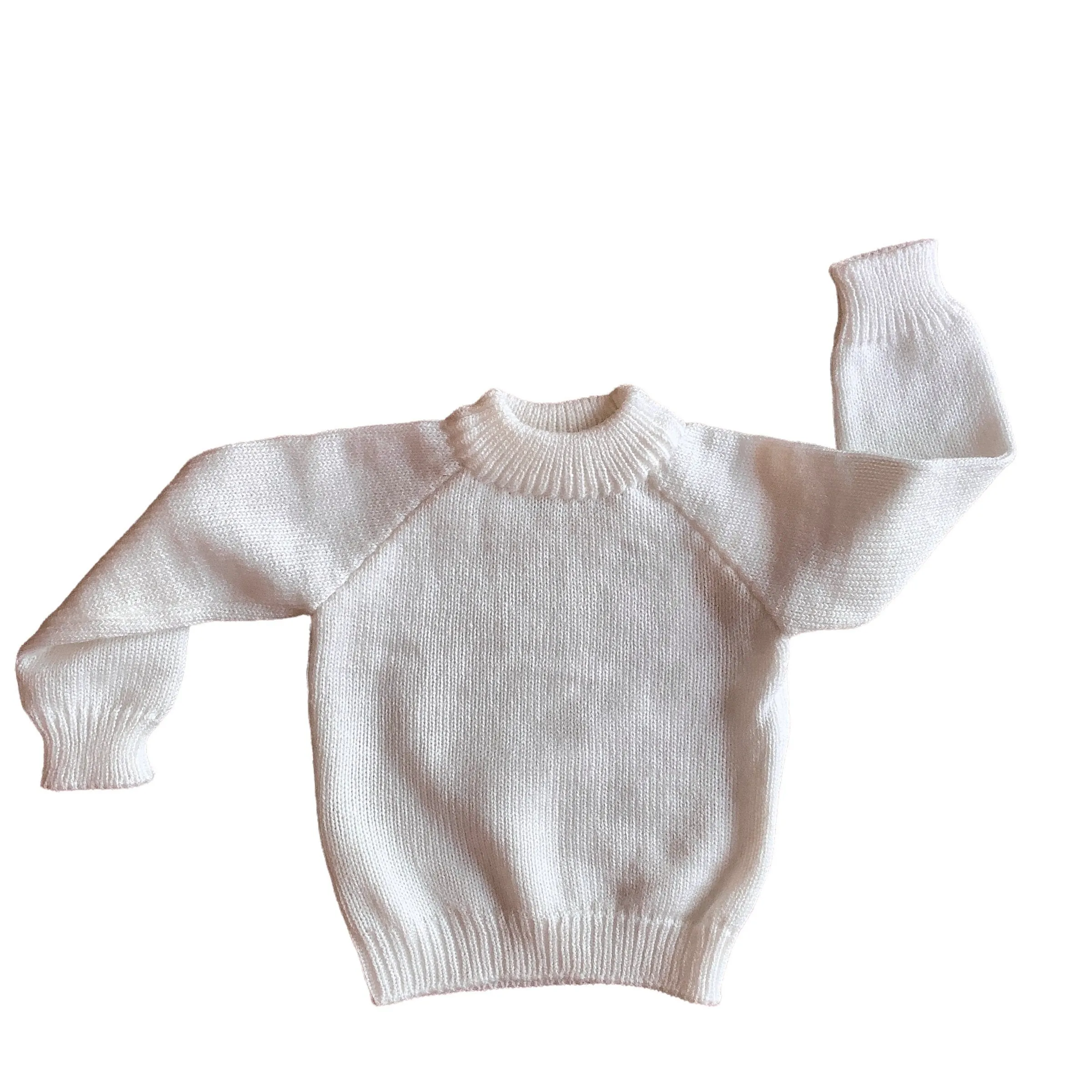 1970s White Jumper / 0-3 Months