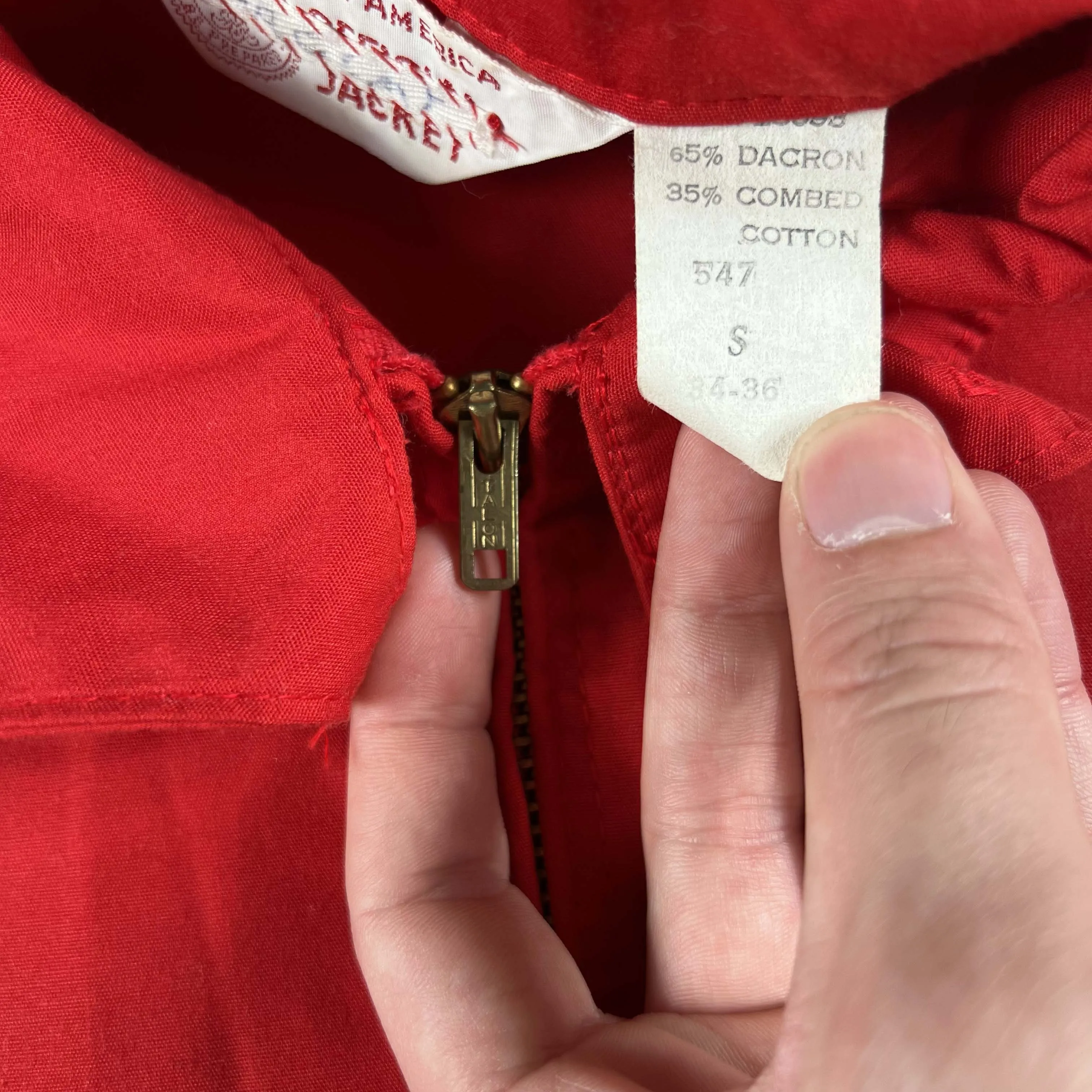 70s Boxy Red Boy Scouts Jacket- S