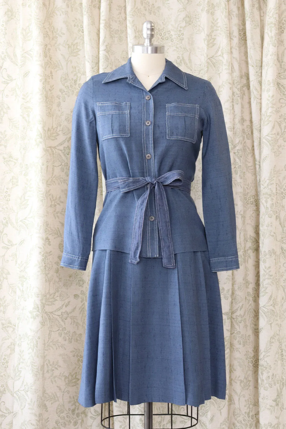 Albert Nipon Cornflower Blue Ensemble S