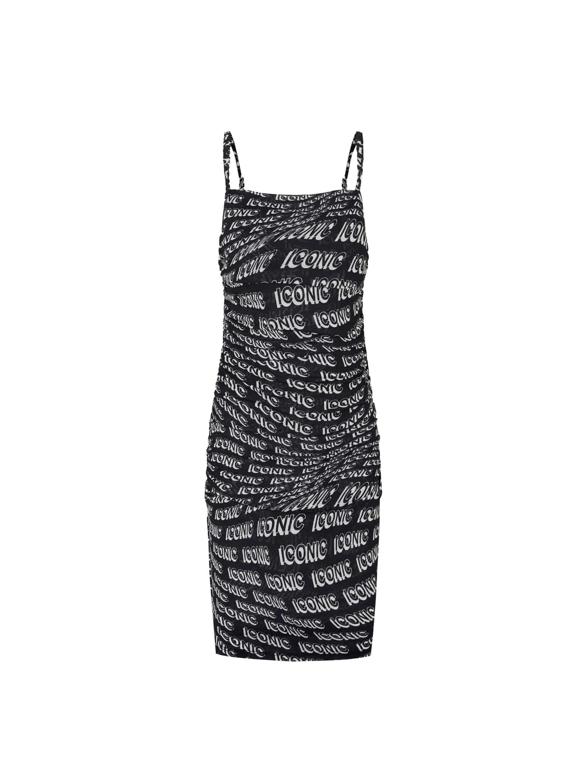 Allover Letter Print Cami Dress