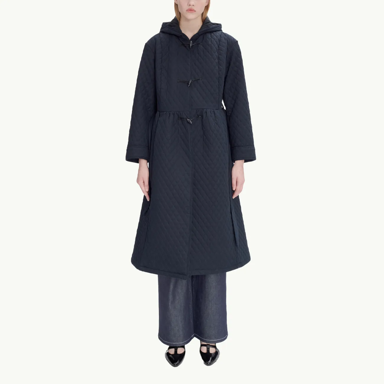 A.P.C. x Katie Holmes Ella Coat - Dark Navy