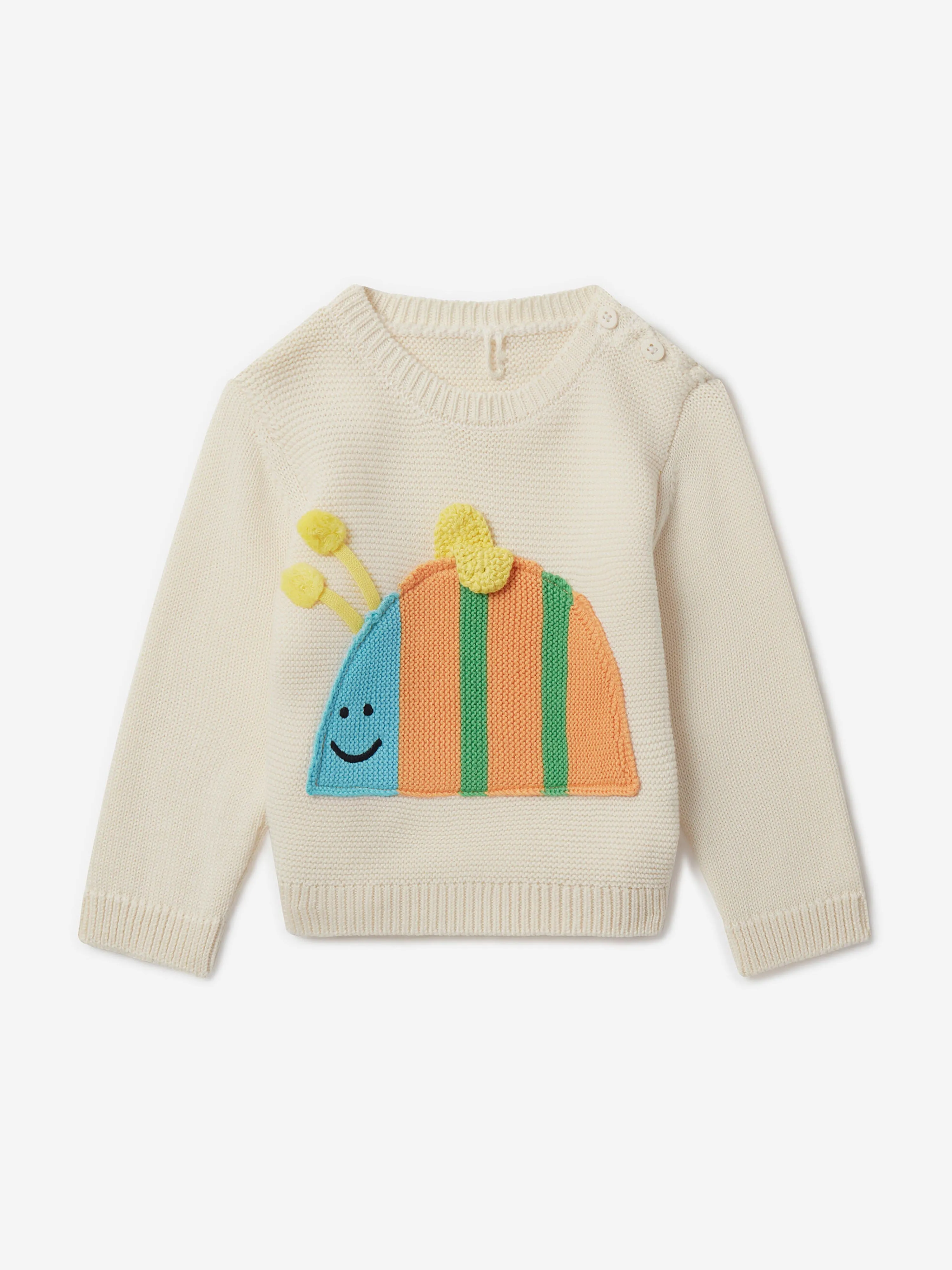 Baby Boys Bee Jumper in Ivory