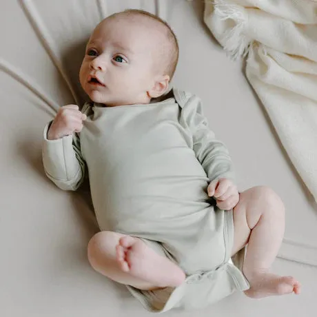 BELAN J Long Sleeves Onesie - Sage