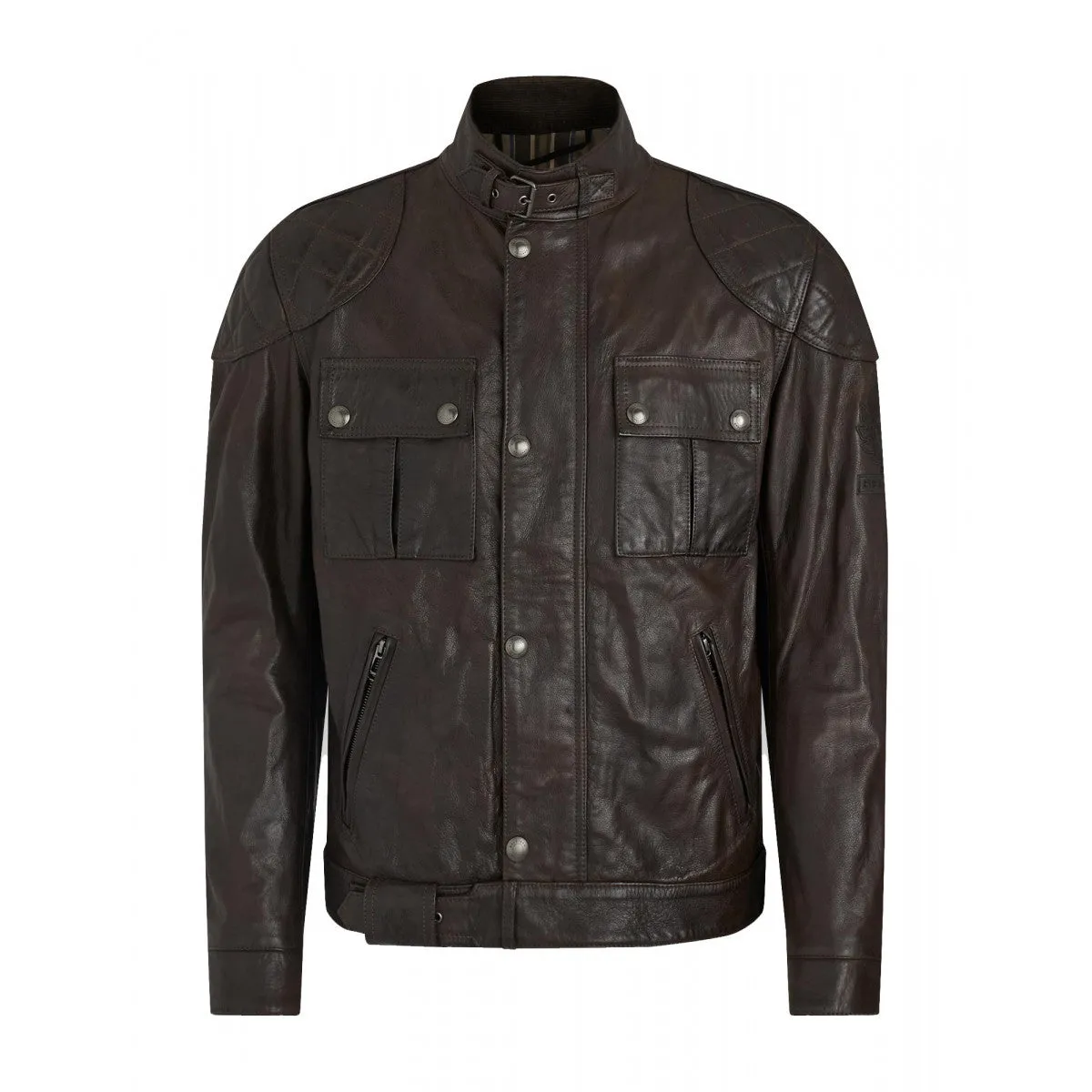 Belstaff Brooklands Leather Motorcycle Jacket