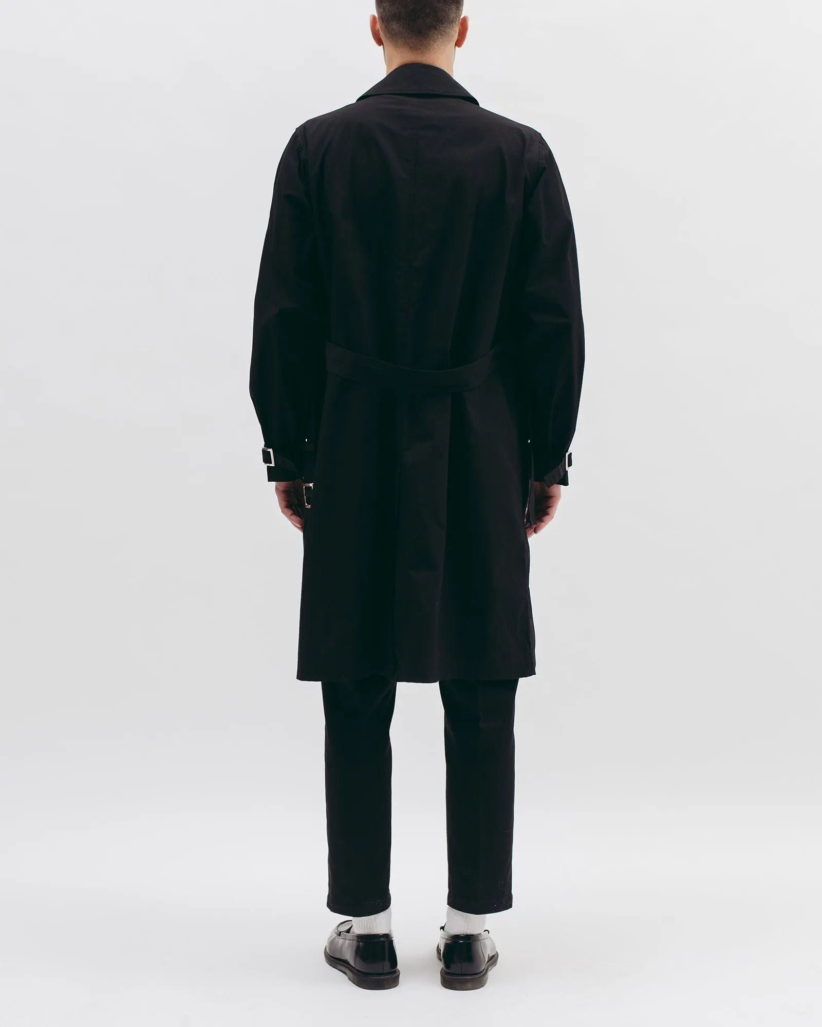 Belted Overcoat - Black