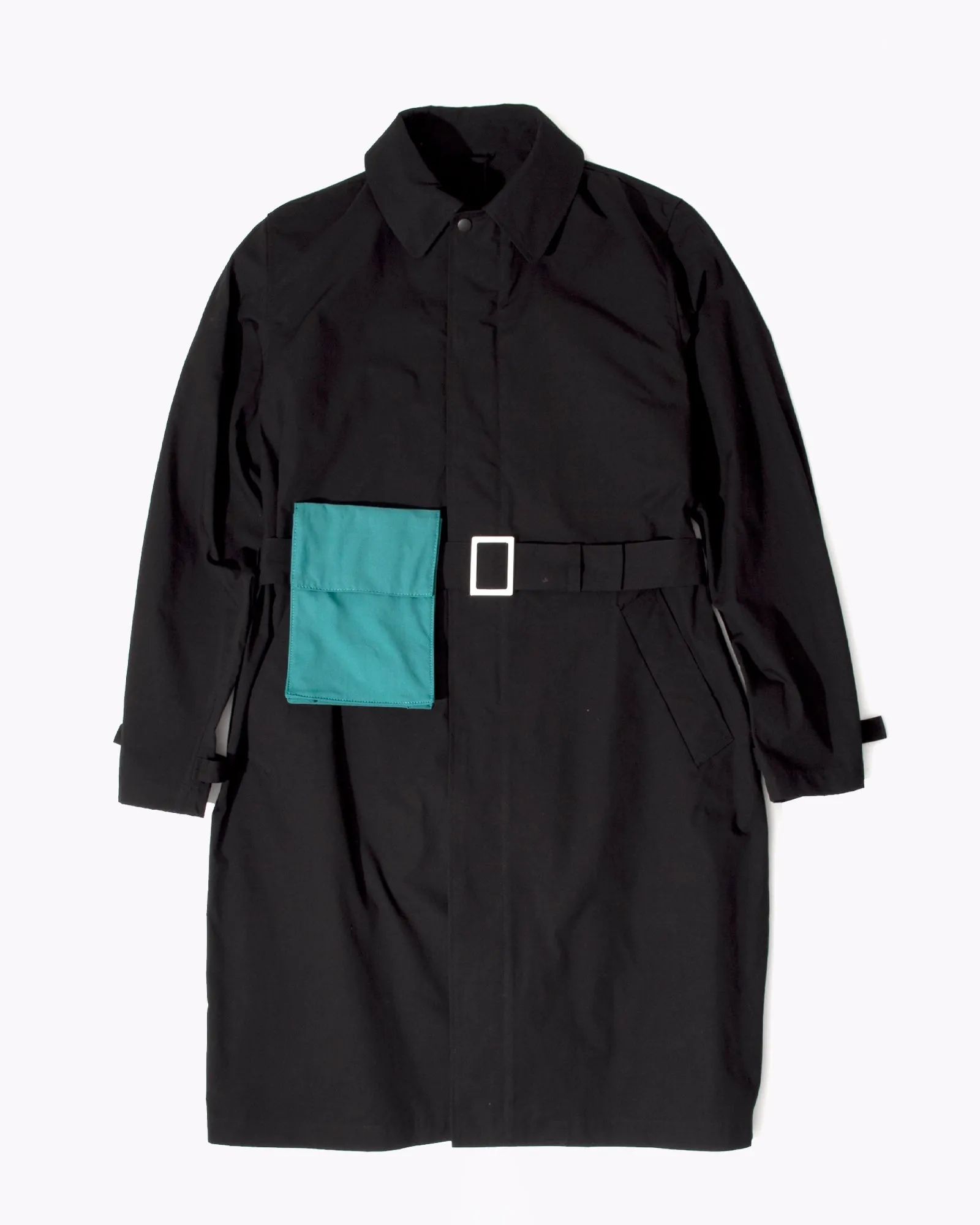 Belted Overcoat - Black