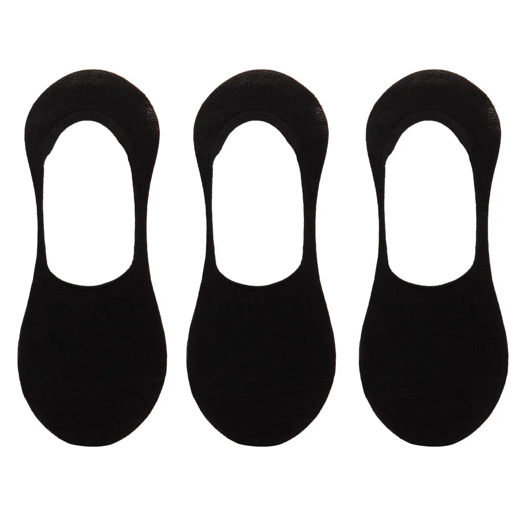 Black 3 Pack Liner Socks