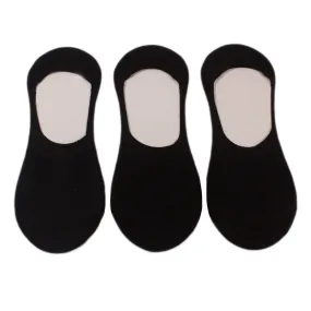 Black 3 Pack Liner Socks