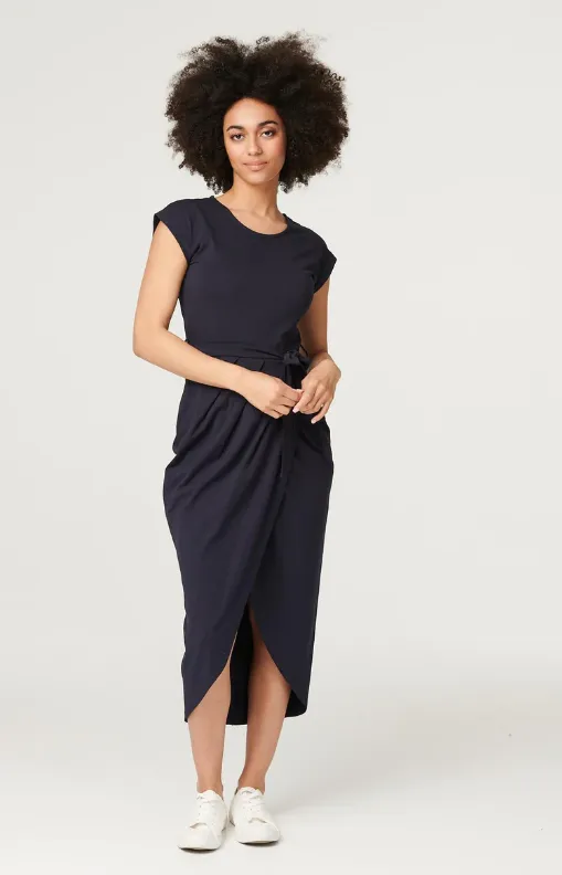 Blair Navy Jersey Tulip Dress