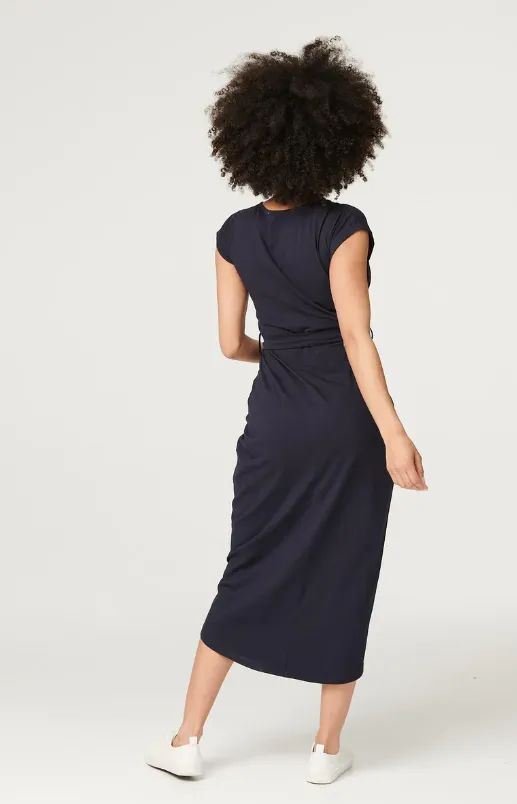 Blair Navy Jersey Tulip Dress