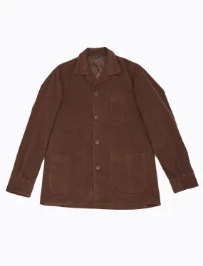 Brown Needlecord Shacket