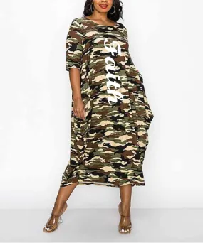 Camo Faith Dress