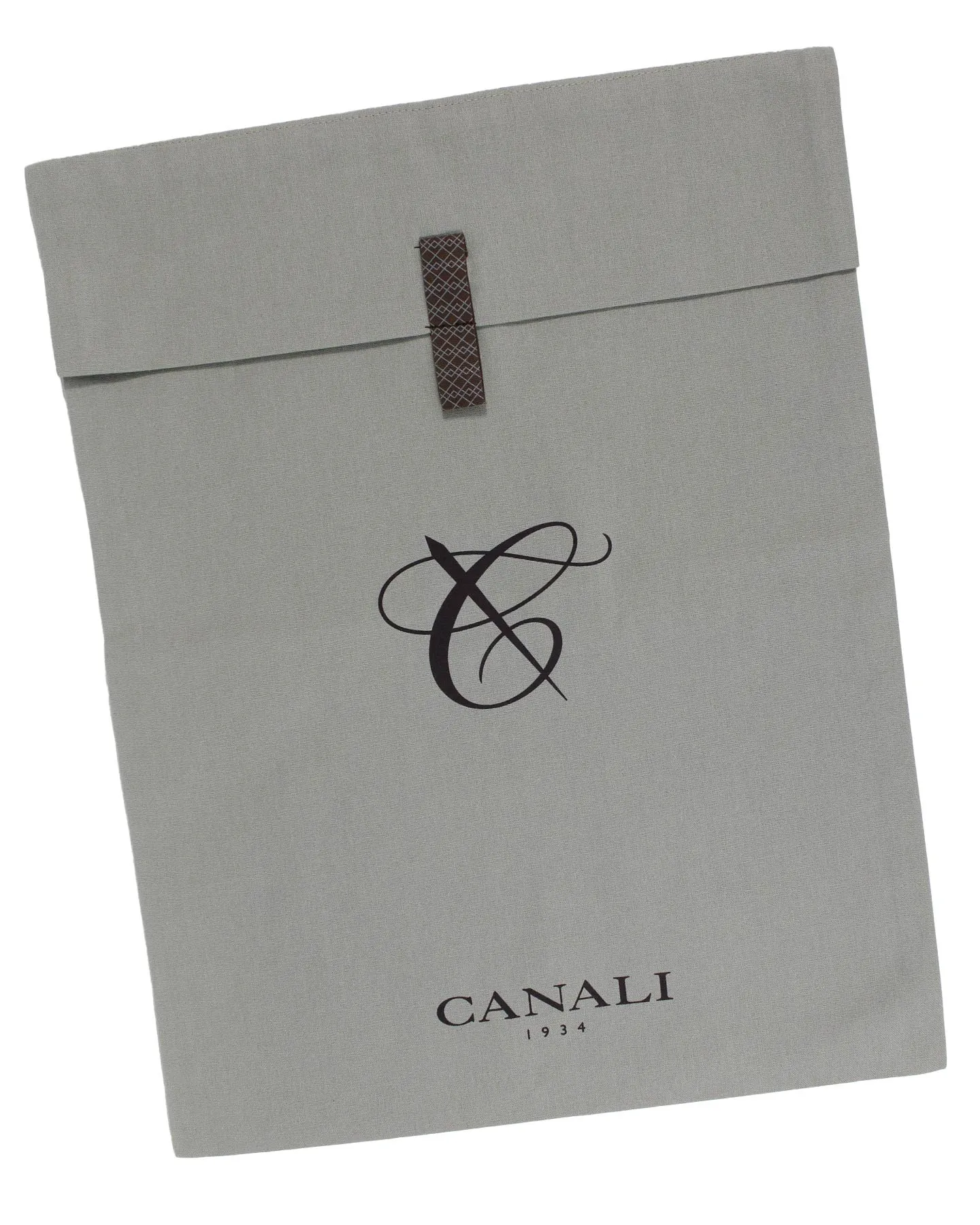 Canali Dress Shirt White Royal Blue Micro Pattern - Modern Fit 38 - 15