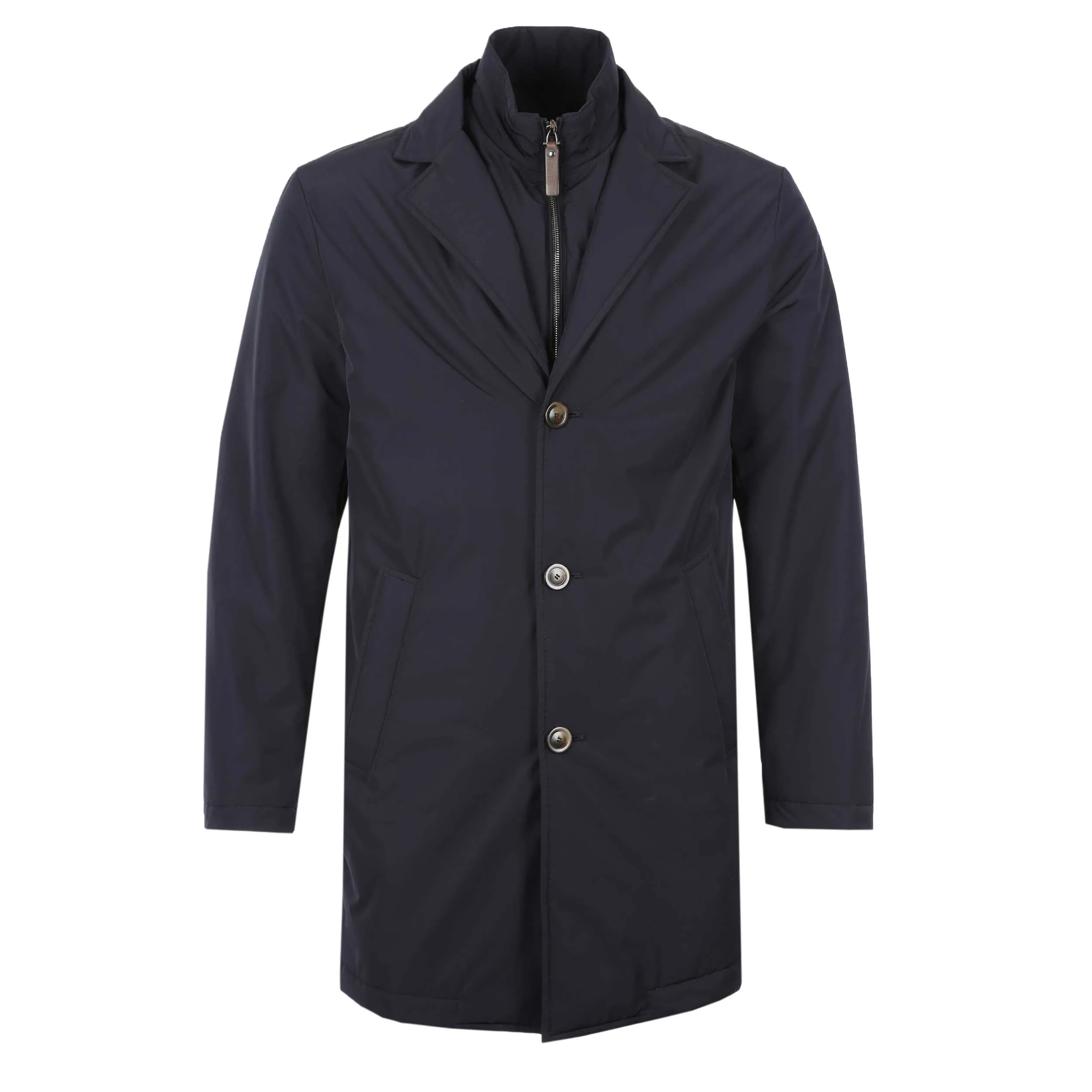 Canali Rain Coat in Navy