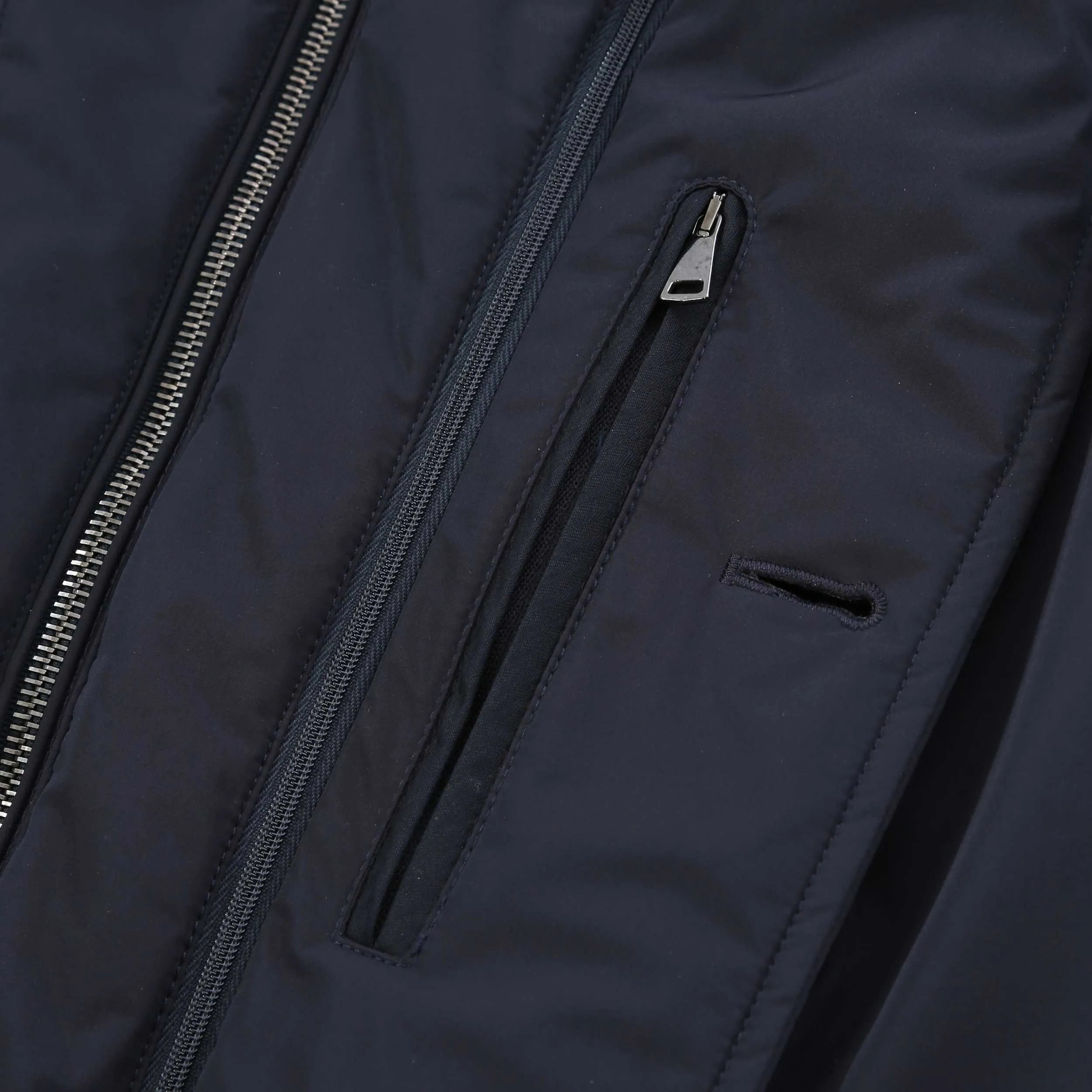 Canali Rain Coat in Navy