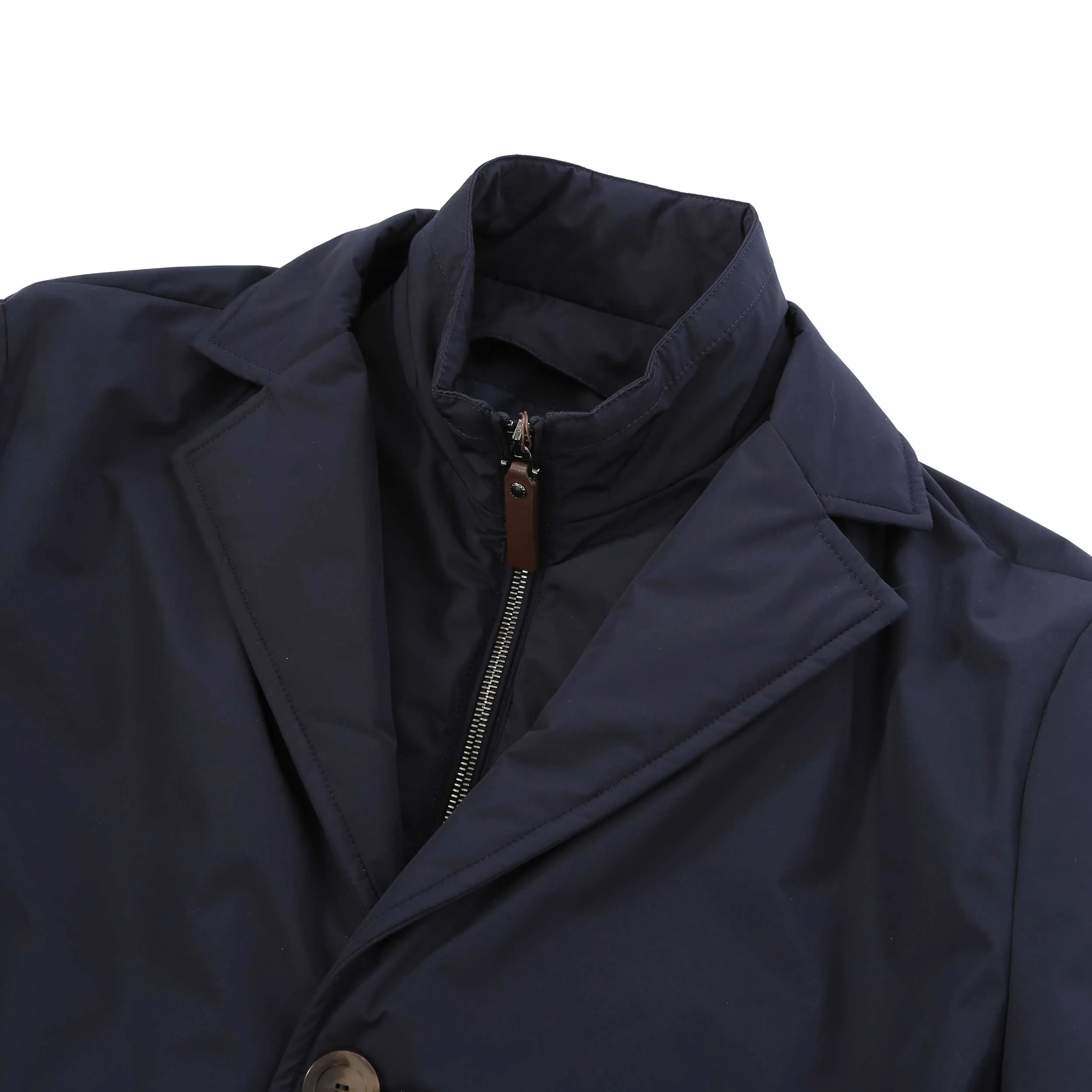 Canali Rain Coat in Navy