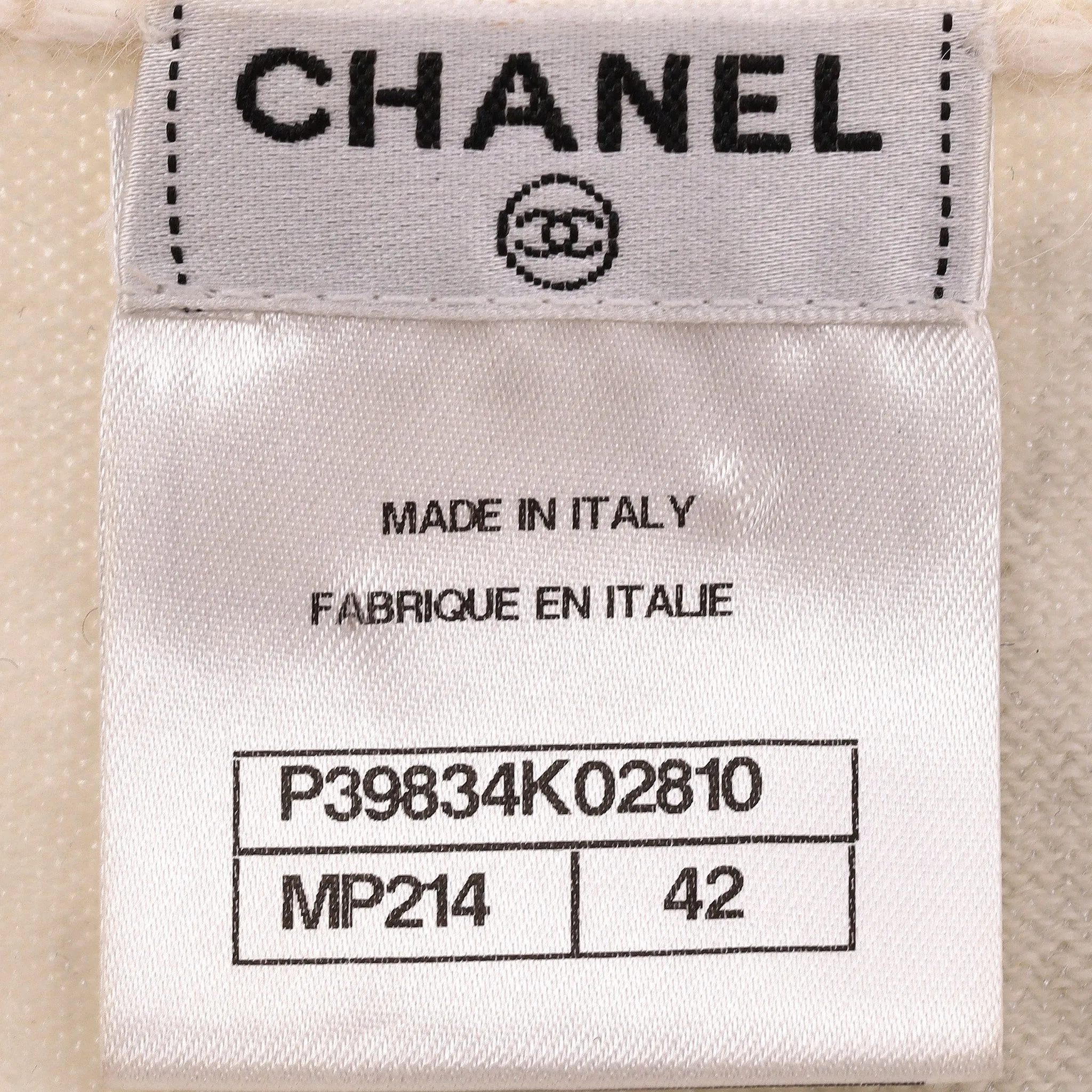 Chanel Open Back Angora & Cashmere Dress. Size 42FR