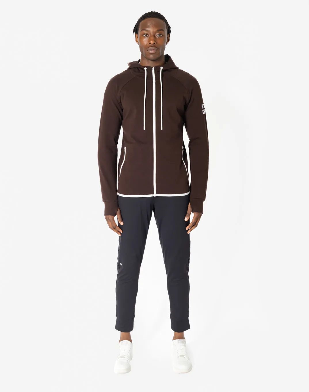 Chill Zip Hoodie in Espresso