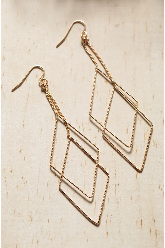 Dangling Diamond Earrings