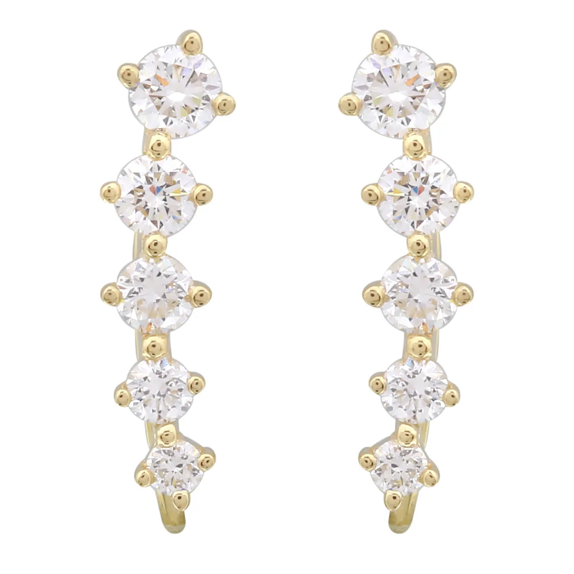 Diamond Climber Earrings