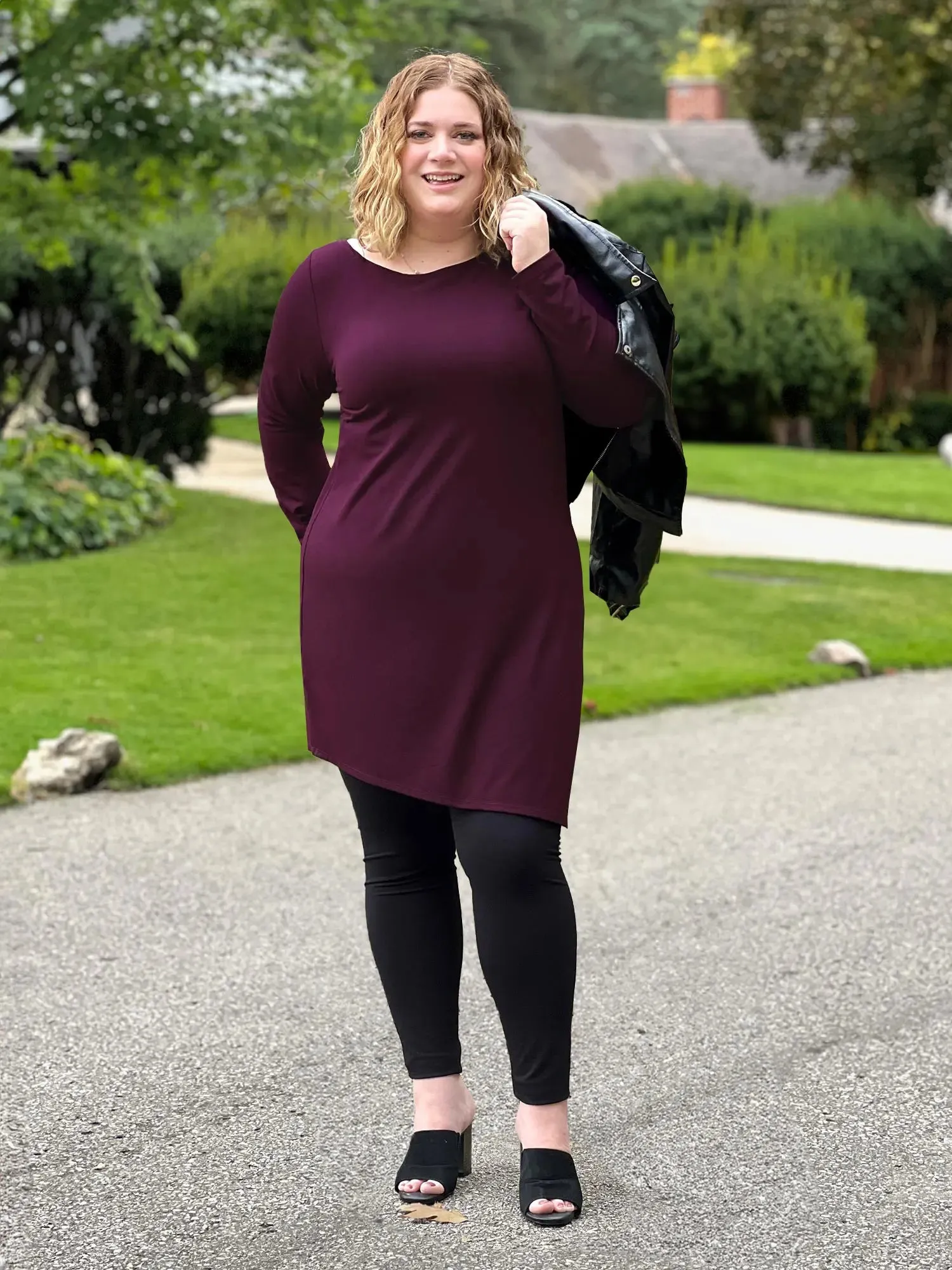 Elsie asymmetrical long sleeve tunic