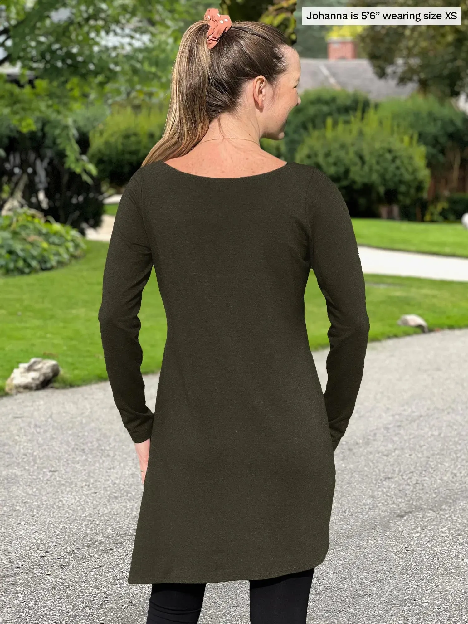 Elsie asymmetrical long sleeve tunic