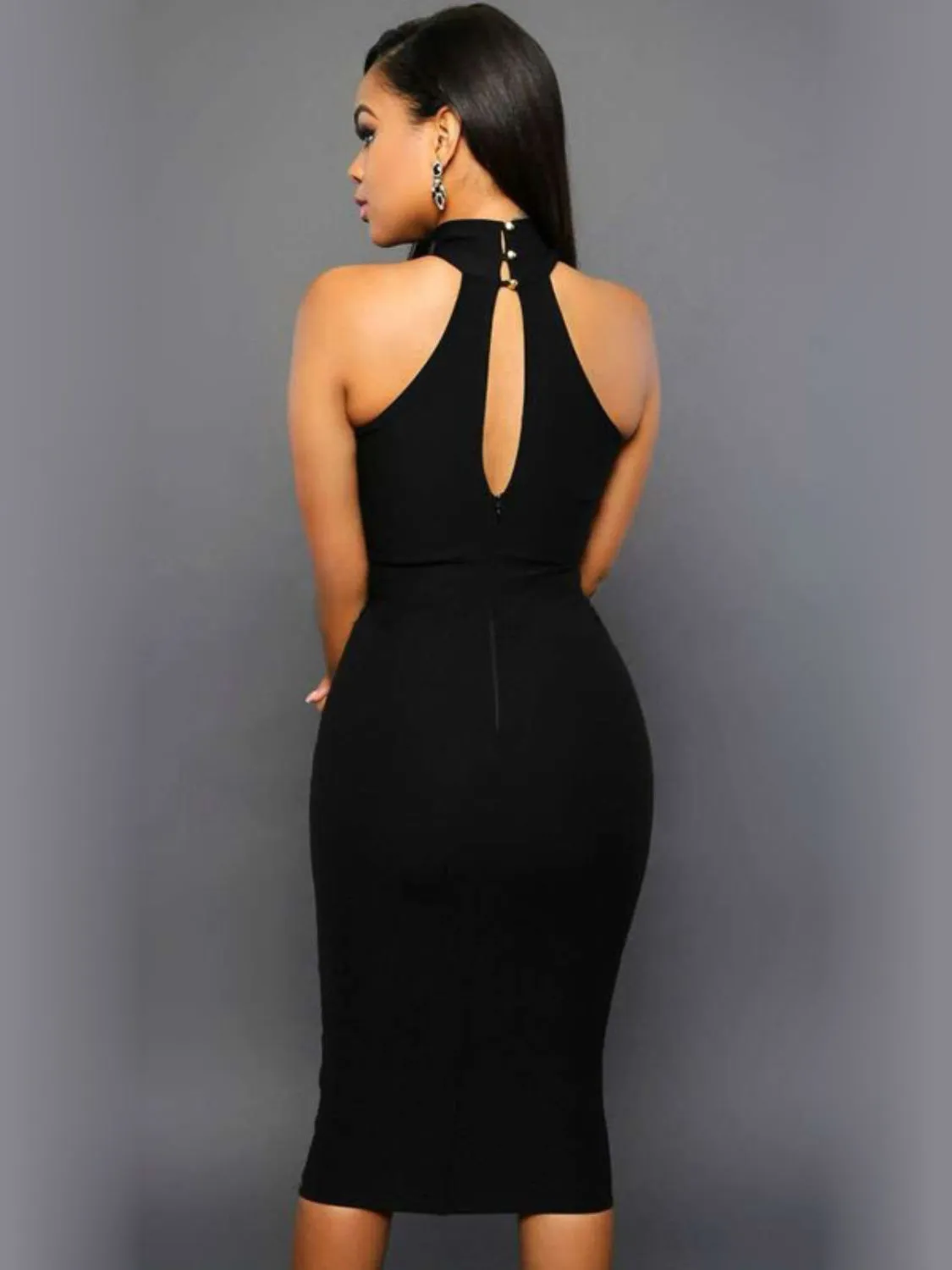 Explore More  Collection - Cutout Grecian Neck Dress