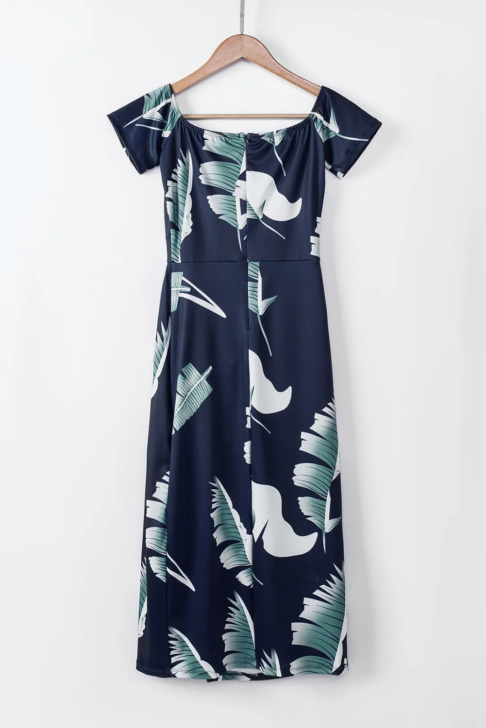 Explore More  Collection - Slit Printed Off-Shoulder Midi Dress