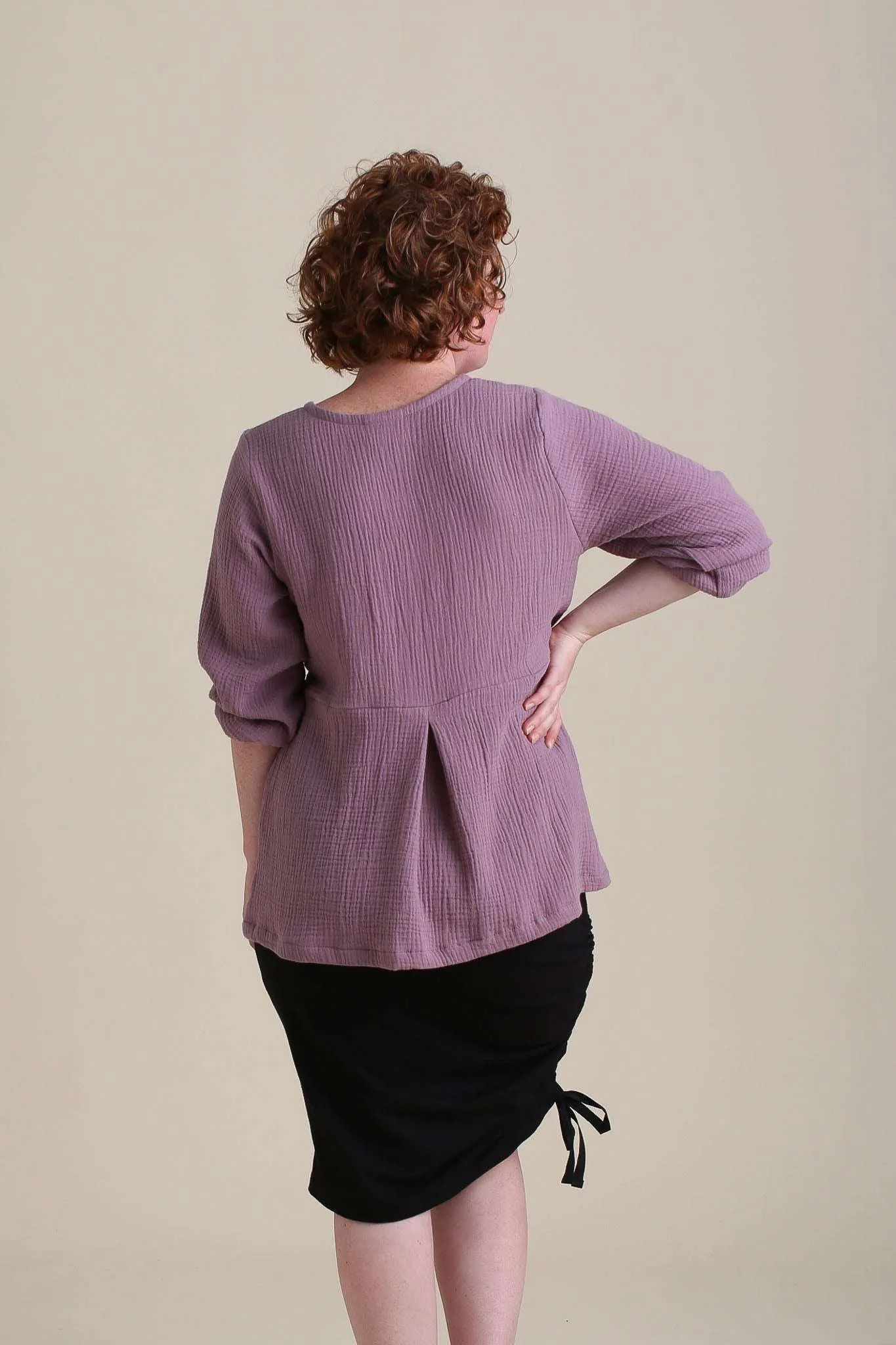 Gaia Top in Lavender | Nursing Friendly