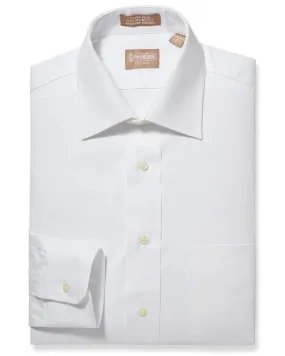 Gitman Brothers Dress Shirt - White Pinpoint Spread Collar