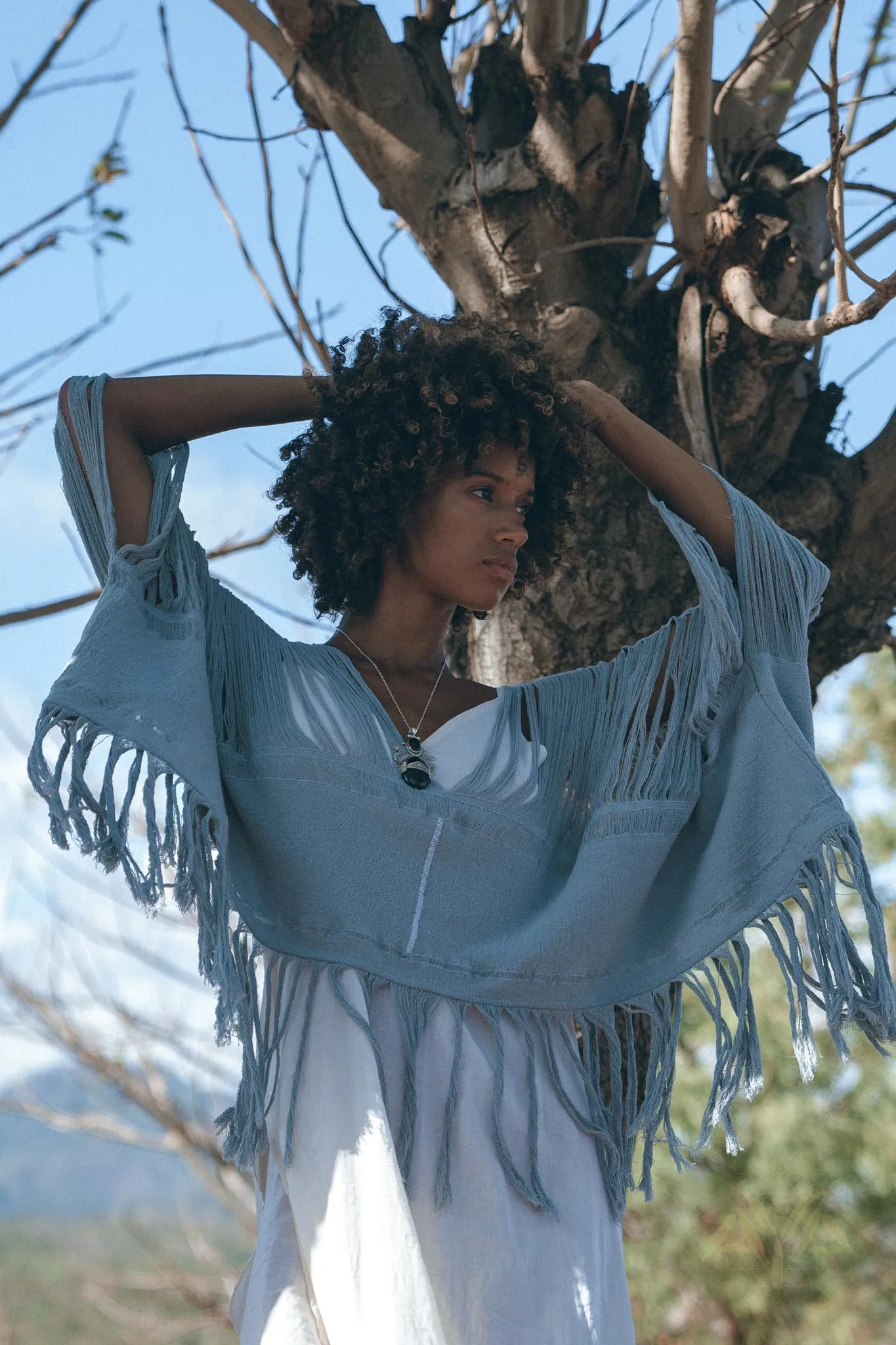 Hand Loomed Cotton Blouse • Boho Top Women • See Through Bohemian Top