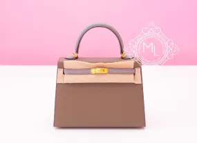 Hermes Etoupe   Gris Mouette HSS Sellier Kelly 25 Handbag