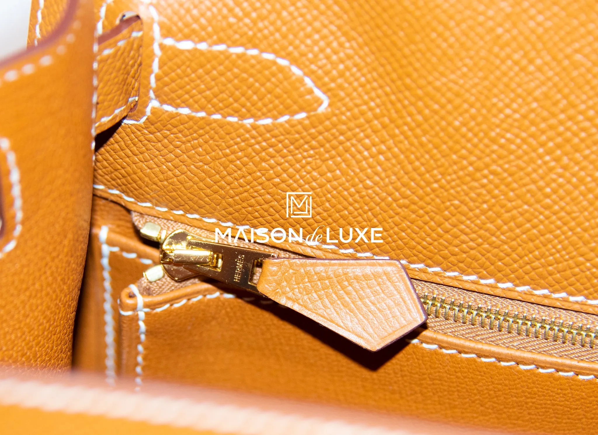 Hermes Gold Sellier Epsom Kelly 28 Handbag