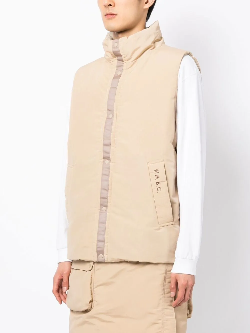 High-Neck Reversible Gilet