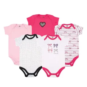 Hudson Baby Cotton Bodysuits, Bows