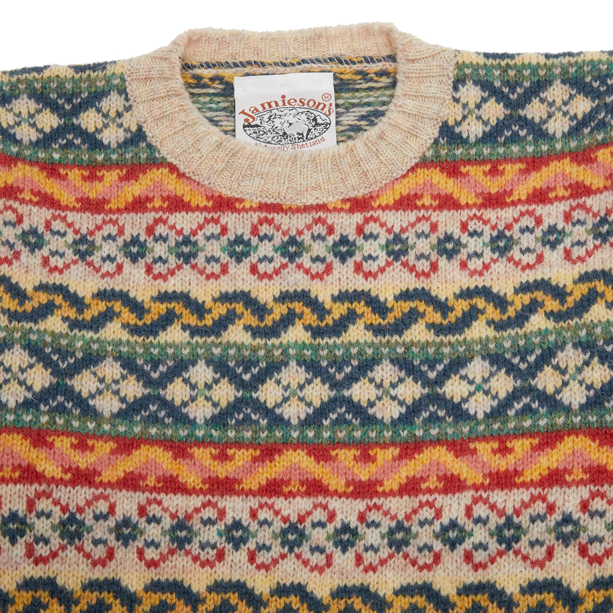 Jamieson's Fair Isle Jumper in Ivory