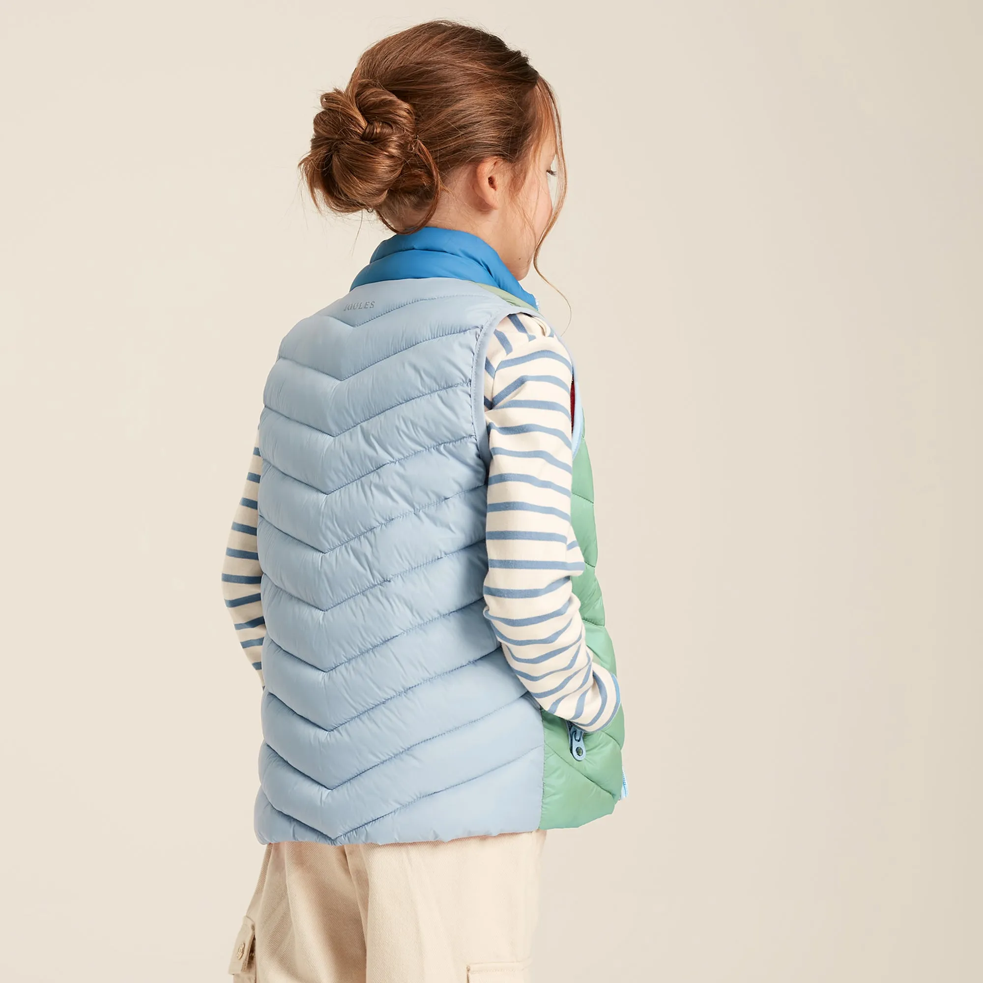 Joules Girls Croft Hotch Potch Gilet