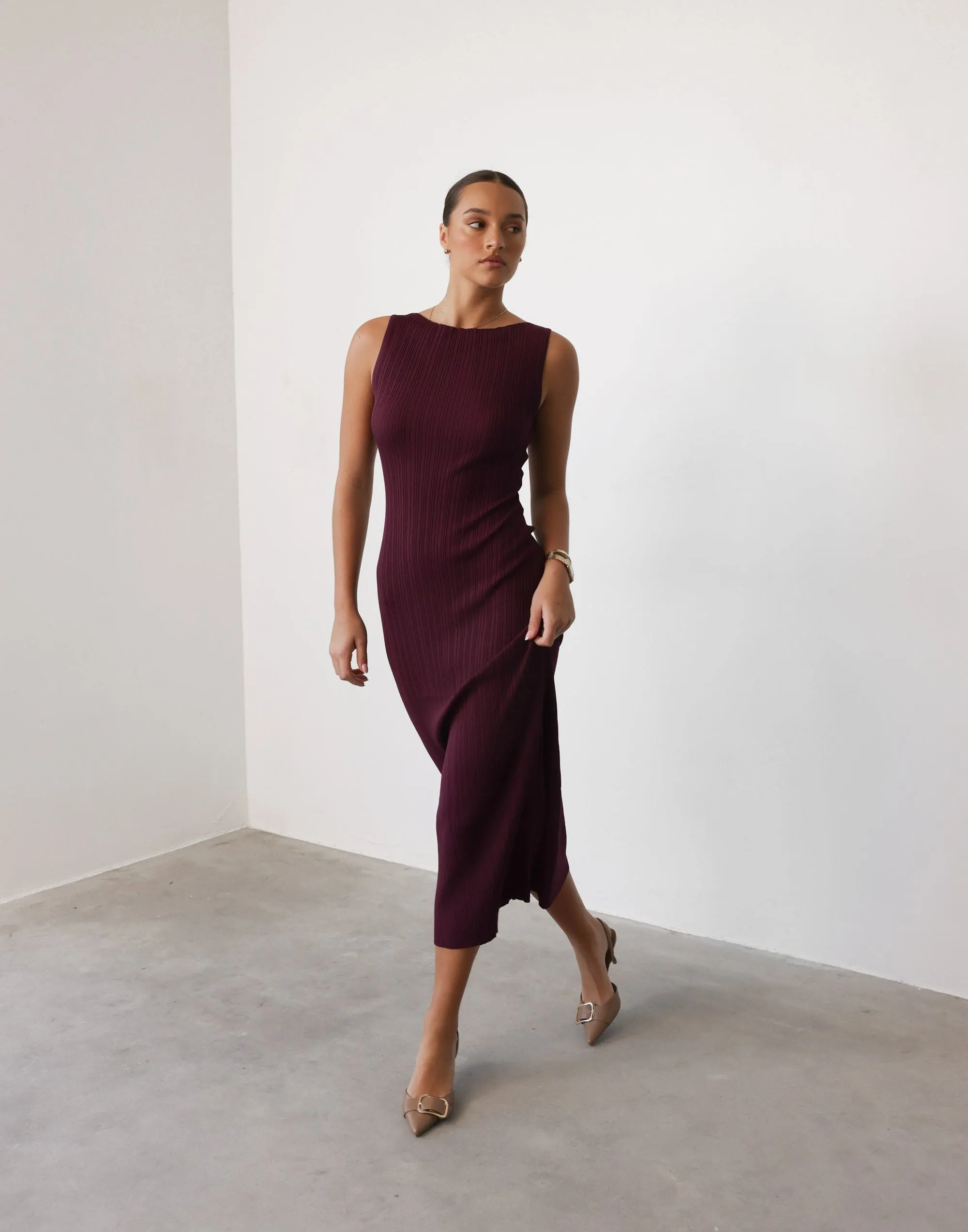 Kienna Maxi Dress (Plum)