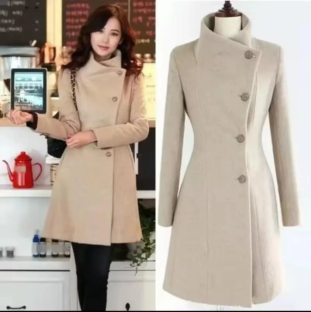 Ladies Autumn Winter Overcoat B189390 XL