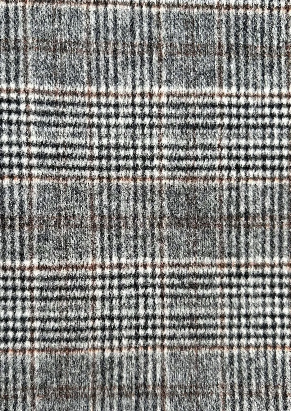 Lyon Coat Grey/ Brown Check