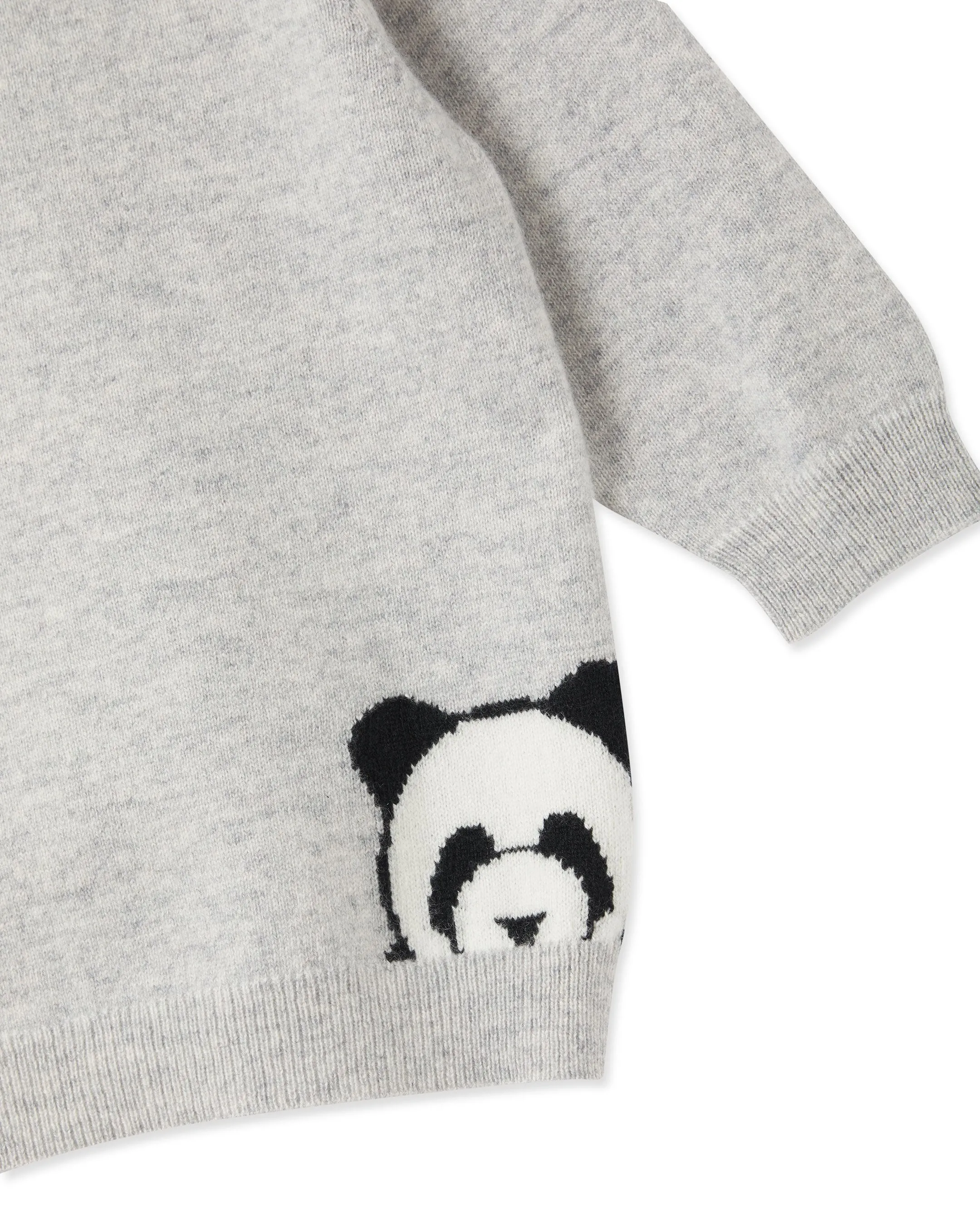 Panda Cashmere Sweater Fumo Grey