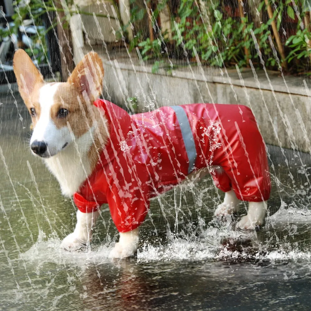 Pet Waterproof Hooded Jumpsuit