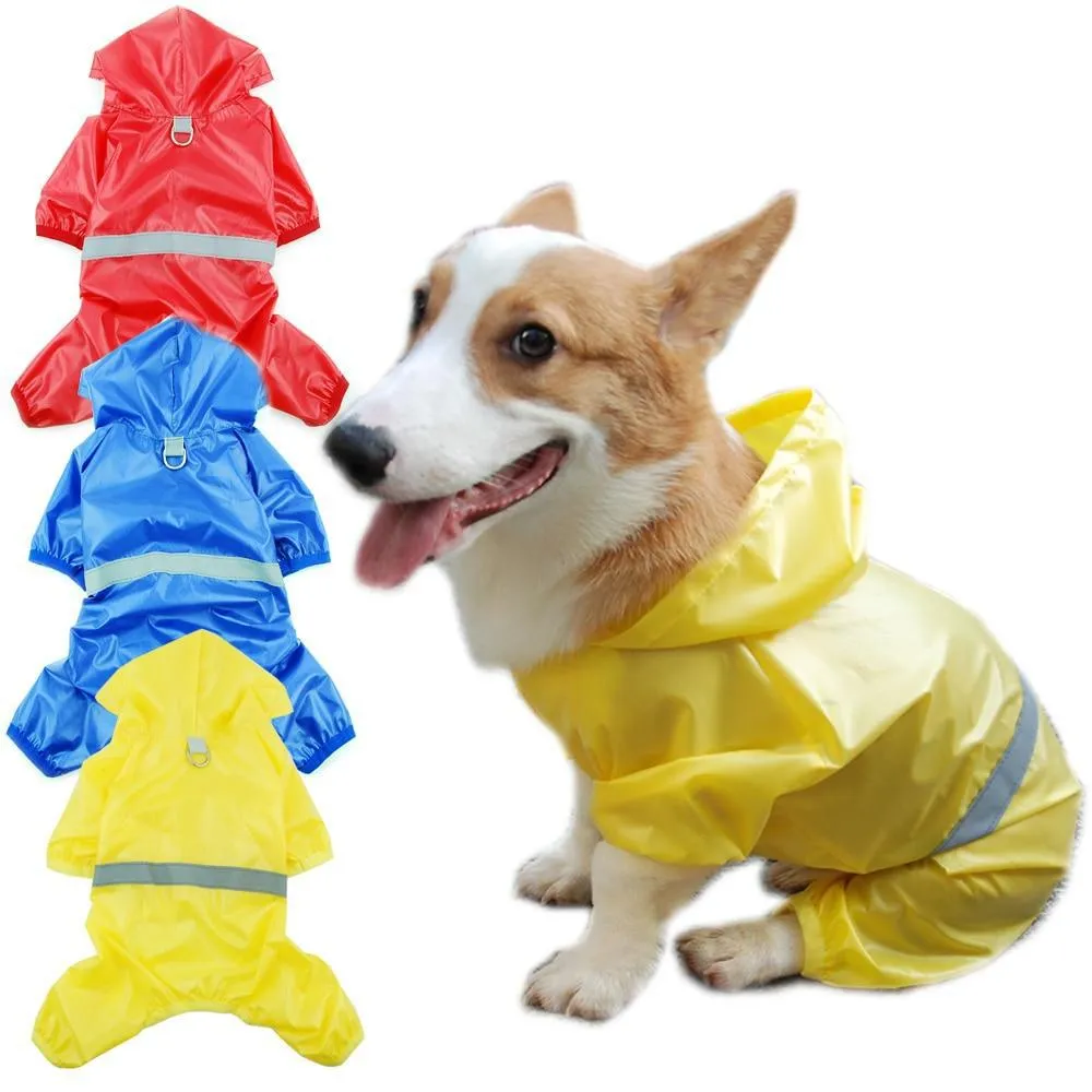 Pet Waterproof Hooded Jumpsuit