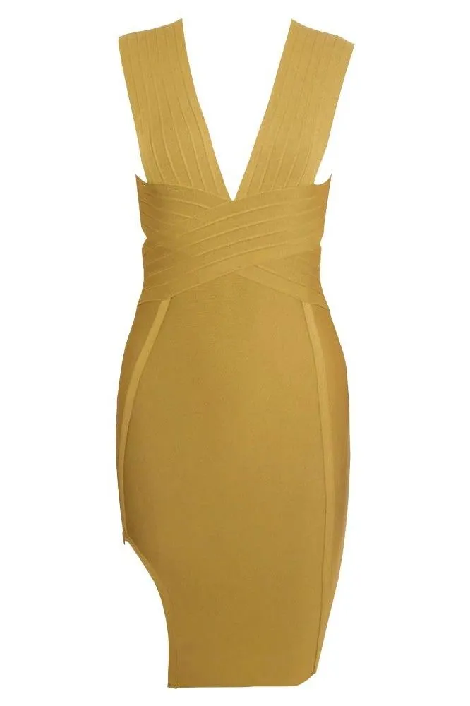 Pia Bandage Dress - Olive Green