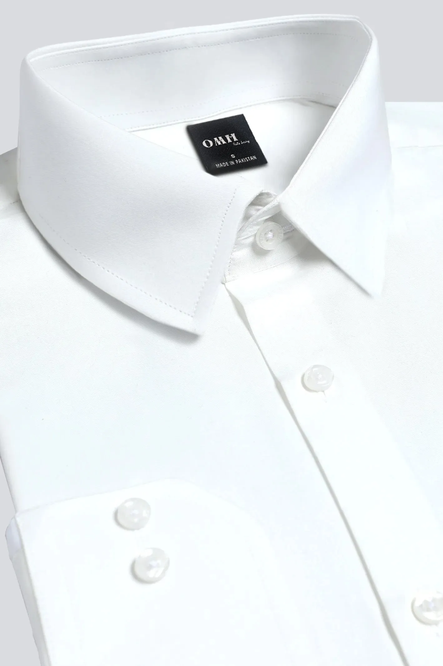 PREMIUM POINT COLLAR WHITE DRESS SHIRT