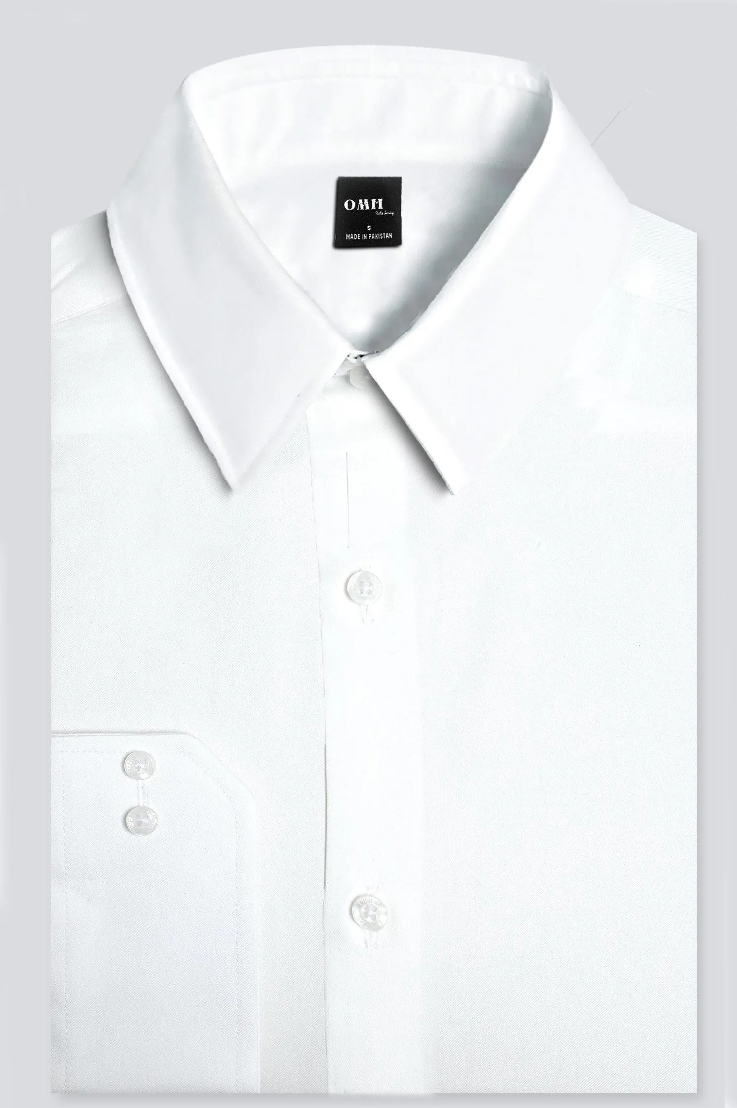 PREMIUM POINT COLLAR WHITE DRESS SHIRT