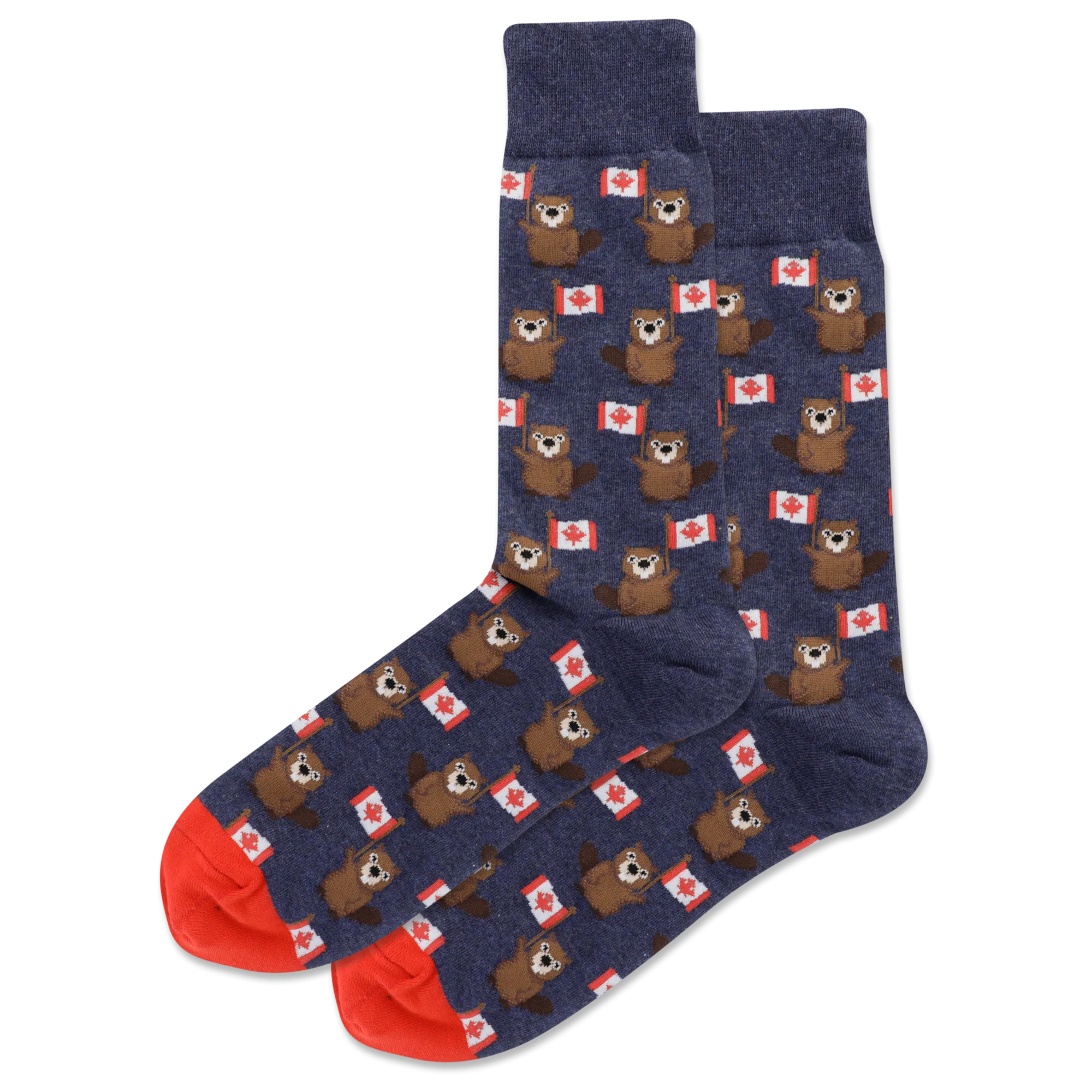 "Canada Beaver" Crew Socks by Hot Sox