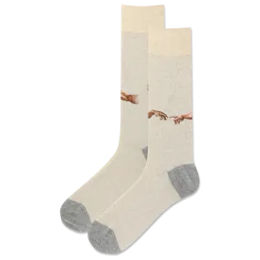 "CREATION OF ADAM " Crew Socks by Hot Sox - Large