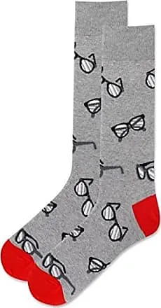 "Glasses " Crew Socks by Hot Sox - Large