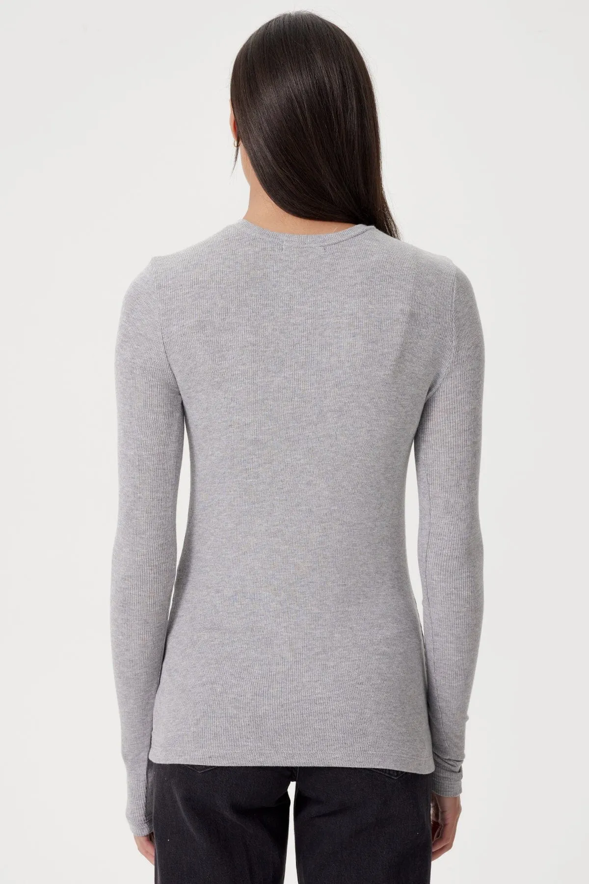 Ribbed Long Sleeve Tee